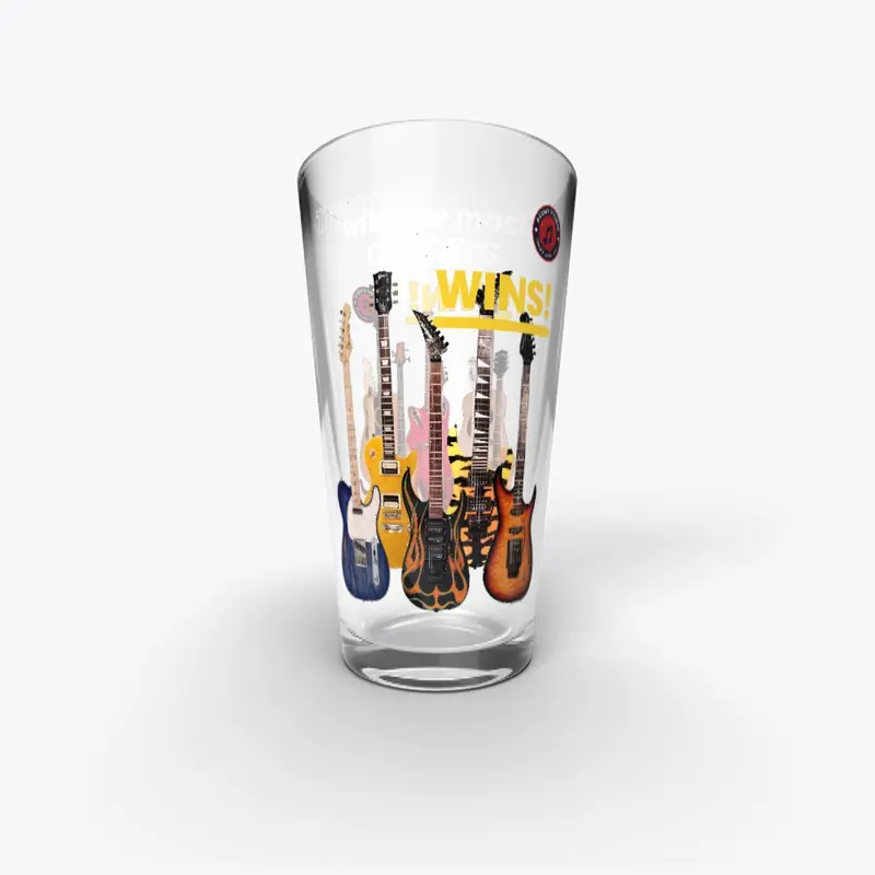 The Most Guitars Wins Mug/Glass