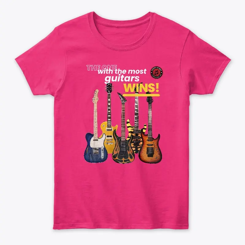 The Most Guitars Wins by Hurley Tees