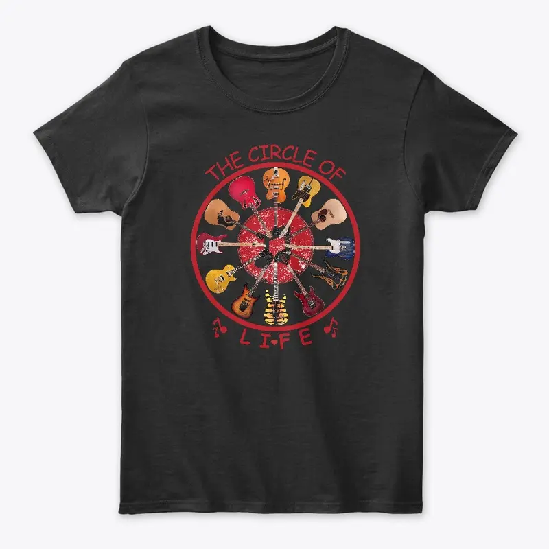 Circle Of Life Guitars by Hurley Tees