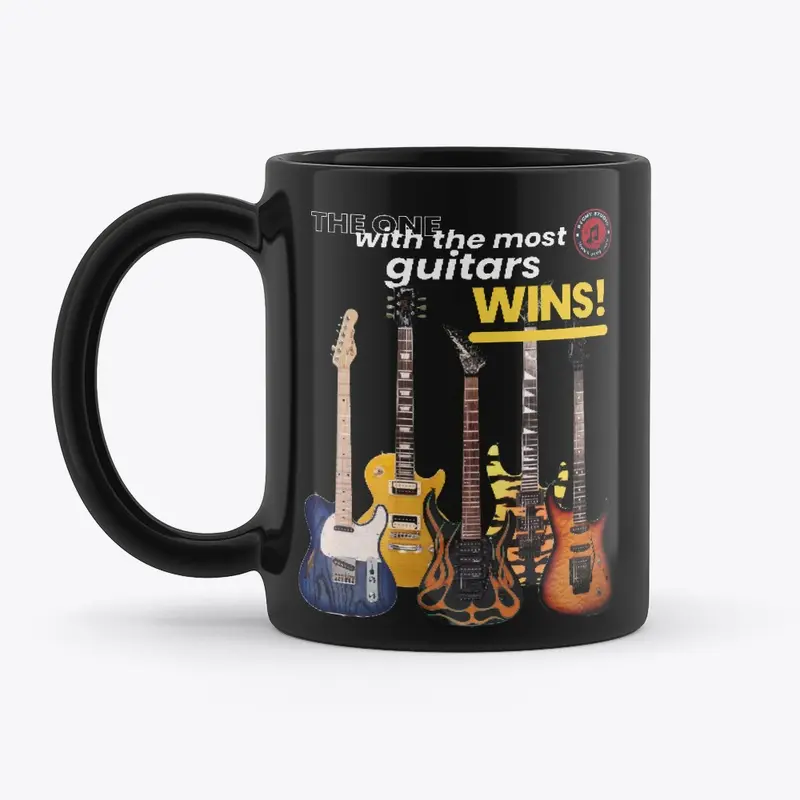 The Most Guitars Wins Mug/Glass